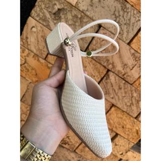 Scarpin Mule Salome  Feminino Social SALTO Medio /Grosso 4,5 CM    TRICÊ em Oferta na Shopee