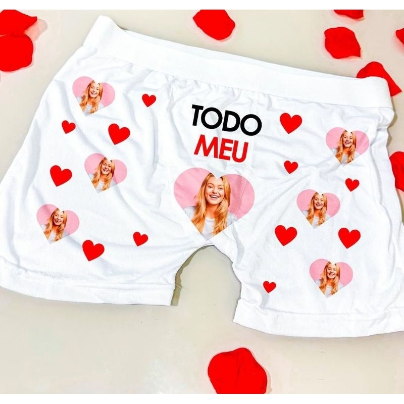 🩲🔥 Cueca Personalizada – Exclusiva para o seu amor! 🔥🩲
