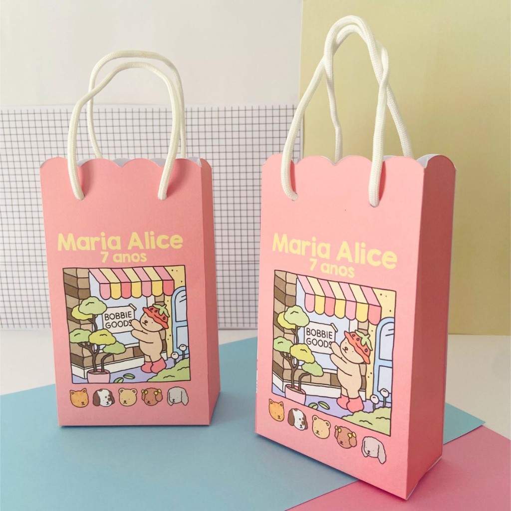 Sacolinha P BOB GUDS| lembrancinha|personalizados|caixinha personalizada|kit festa
