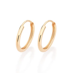 Brinco Argola Feminino Banhado a Ouro 18k 527165