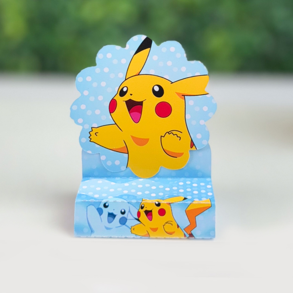 20 Unidades Porta-Bis Duplo Pokemon Pikachu Azul | Lembrancinha de Aniversário Infantil