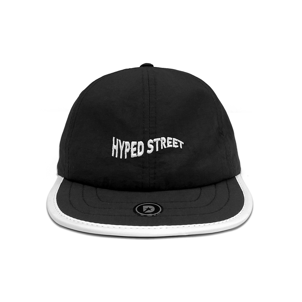 Boné Six Panel Daymon hyped street black 100%  poliamida Proteção UV Aba em E.V.A Bone Unissex