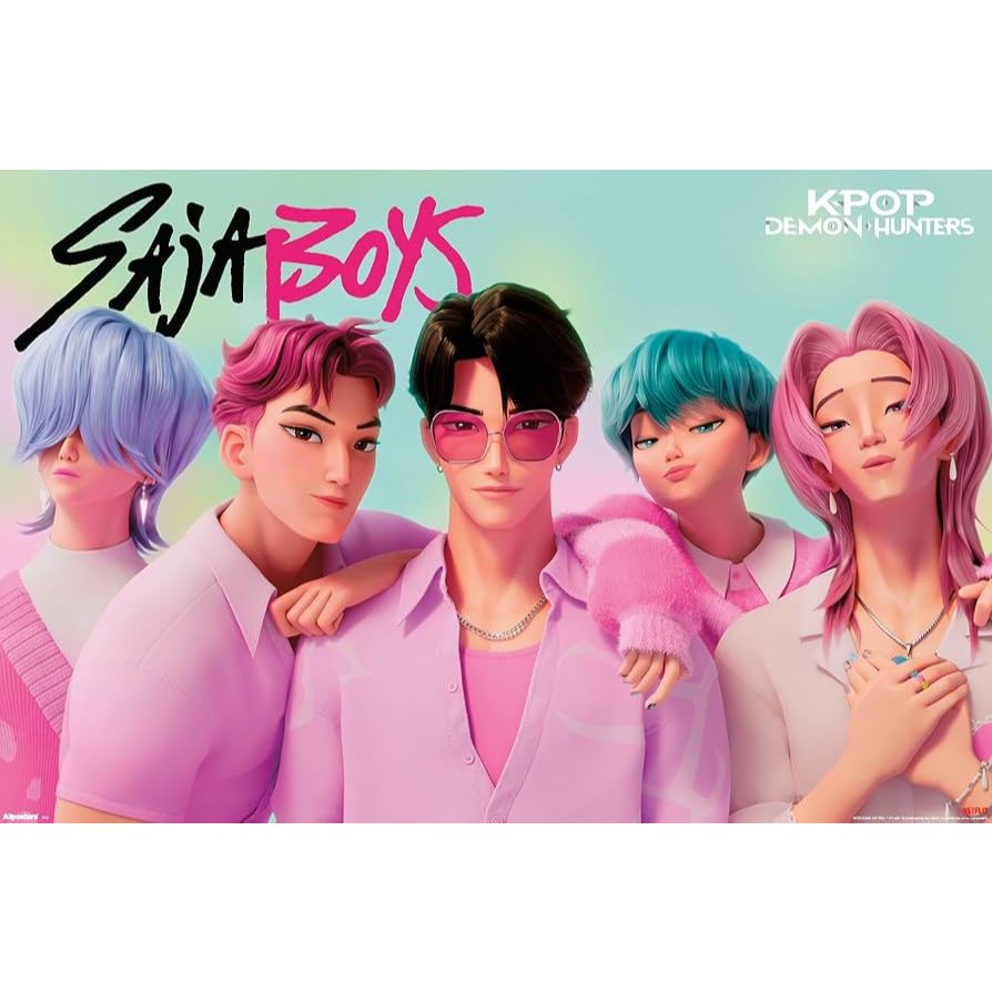 Poster Saja Boys - Kpop HUnters Demon - Filme - Saja Boys