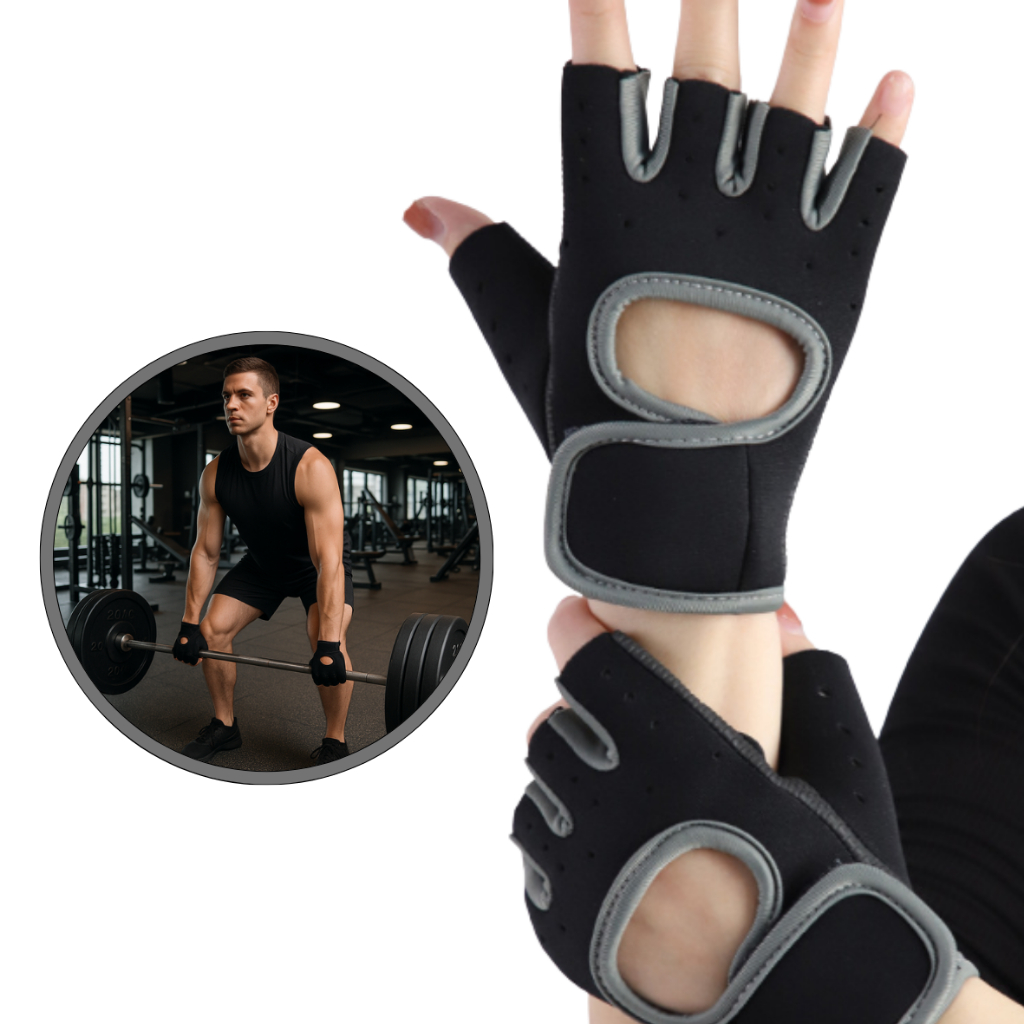 Luva Treino Straps Musculação Crossfit Funciona X-MATTE