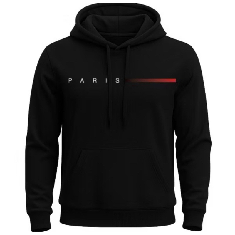 Blusa Frio Casaco Canguru PREMIUM Algodão Estampado Paris ADULTO Tecido Qualidade Bolso Confortavel