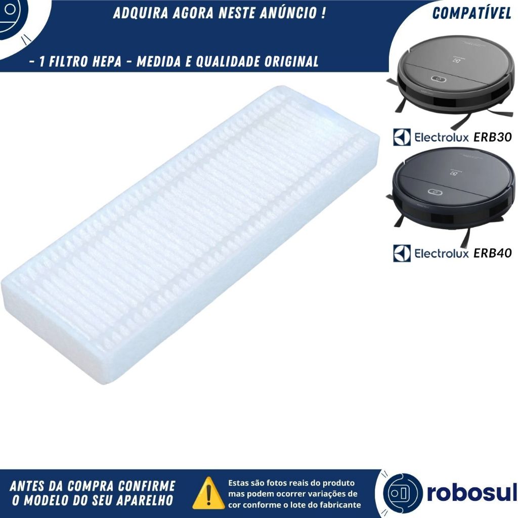 Filtro Hepa Para Robo Aspirador Electrolux HOME-E POWER ERB30 HOME-E ULTRA ERB40 em Oferta na Shopee