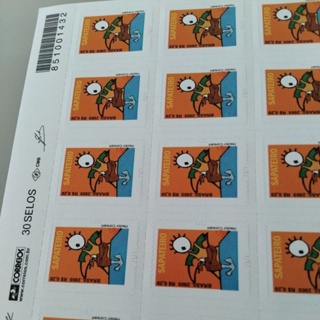 cartela com 30 selos sapateiro em Oferta na Shopee