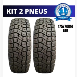 Kit 2 Pneus aro 14 ATR Primeira Linha + Brinde - 175-70-14