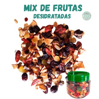 Mix de frutas desidratadas, petisco, roedores e passaros, hamster, gerbil, Twister, chinchila. em Oferta na Shopee