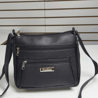 Bolsa Feminina Transversal Pequena com Bolsos e Zíper - Bolsa Casual de Ombro em Oferta na Shopee