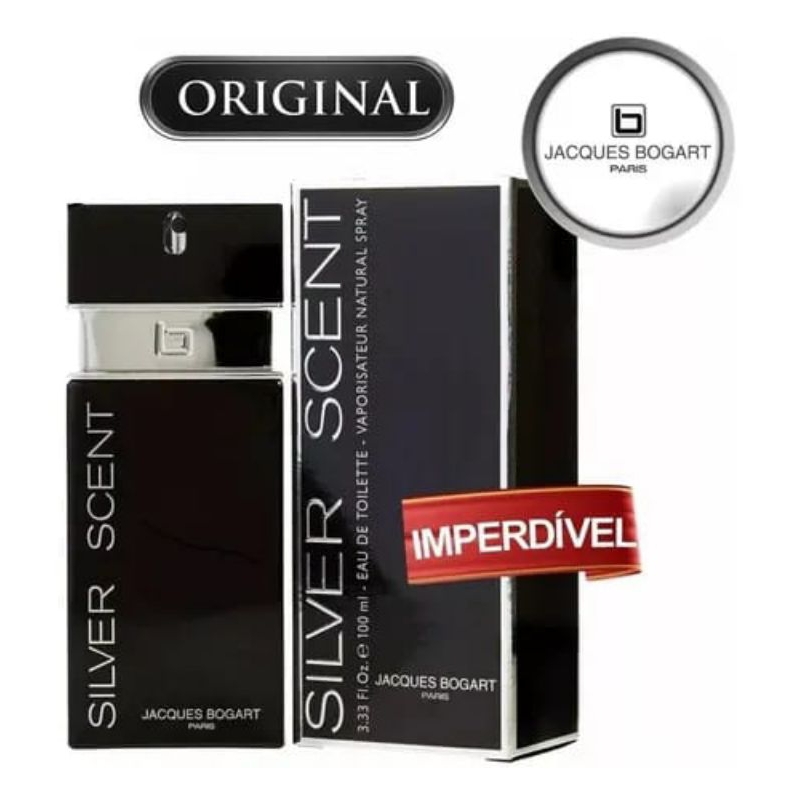 PERFUME Silver Scent  Jacques Borgat  100ml Perfume Masculino Edt Original -Envio imediato em Oferta na Shopee