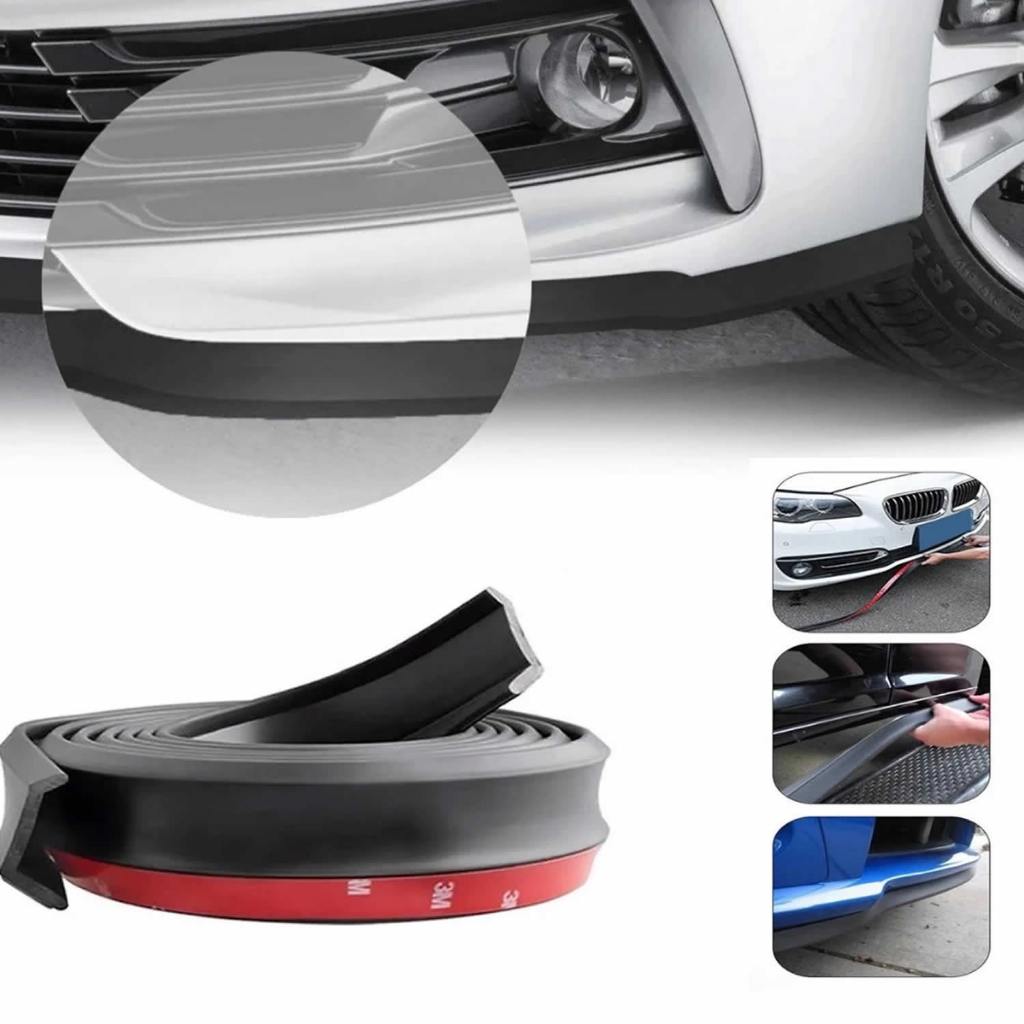 Saia Spoiler Front Lip Borracha Tuning Universal Rolo 2,5m