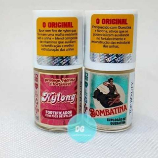 Kit com 2 Bases -  Nylong + Bombatina  Sos Unhas 12 Free Top Beauty em Oferta na Shopee