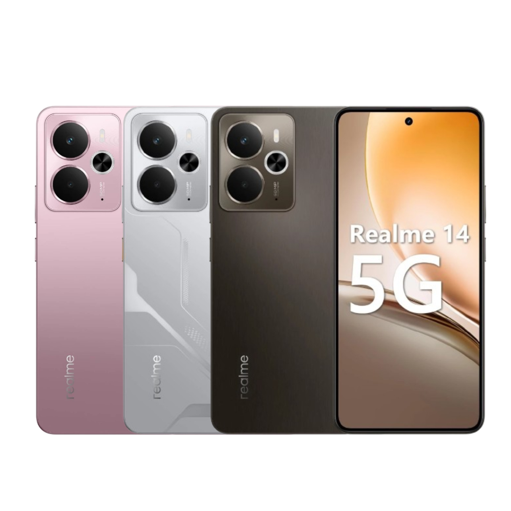 Smartphone Realme 14 5G com bateria 6000mAh