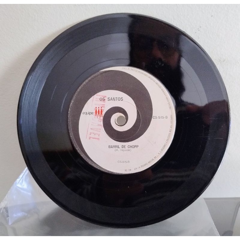 compacto 7 " Os Santos - Ave Maria No Morro - Barril de Chopp - vinil raro música jovem surf music anos 60