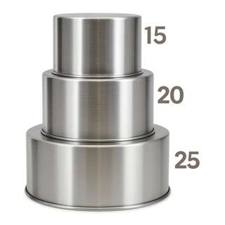 Forma Bolo assadeira redonda alta kit 3 peças  15, 20, e 25 e suas variações em Oferta na Shopee