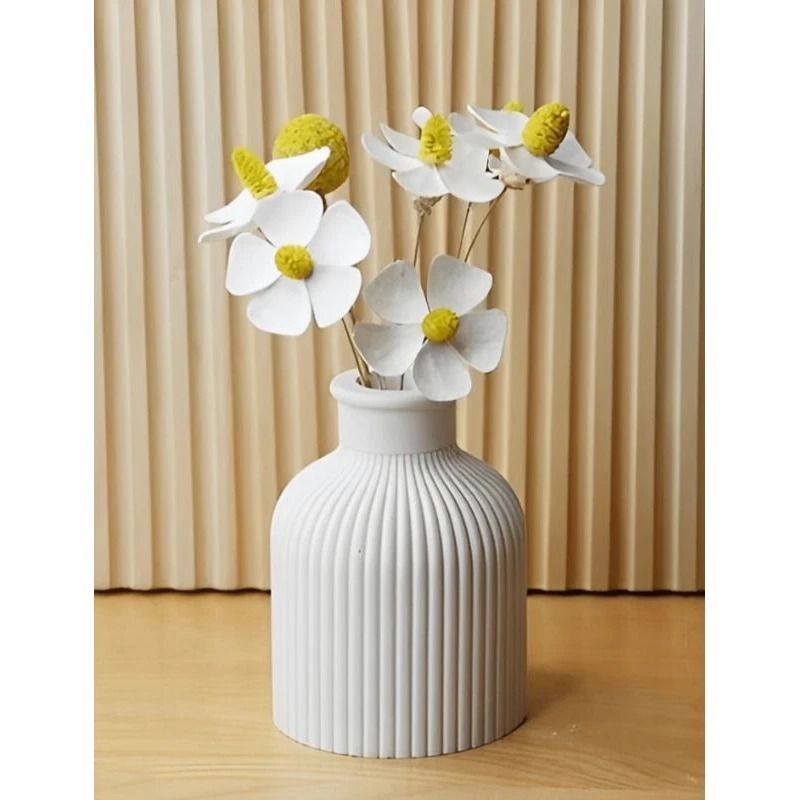 Kit 10 Vasos Decorativo Elegance 𝗕𝗿𝗮𝗻𝗰𝗼 9,5 Cm em Oferta na Shopee