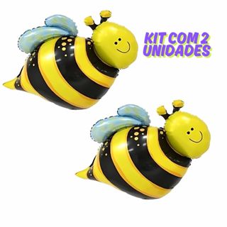 Balão Abelha Abelhinha Metalizado - 40x35cm - 2 Unidades em Oferta na Shopee