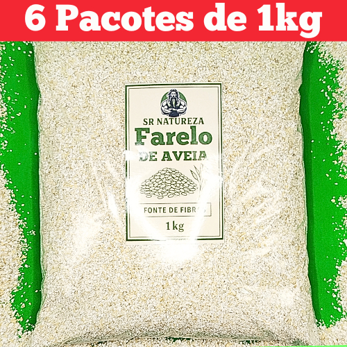 Farelo de Aveia 6kg - Sr Natureza Produtos Naturais