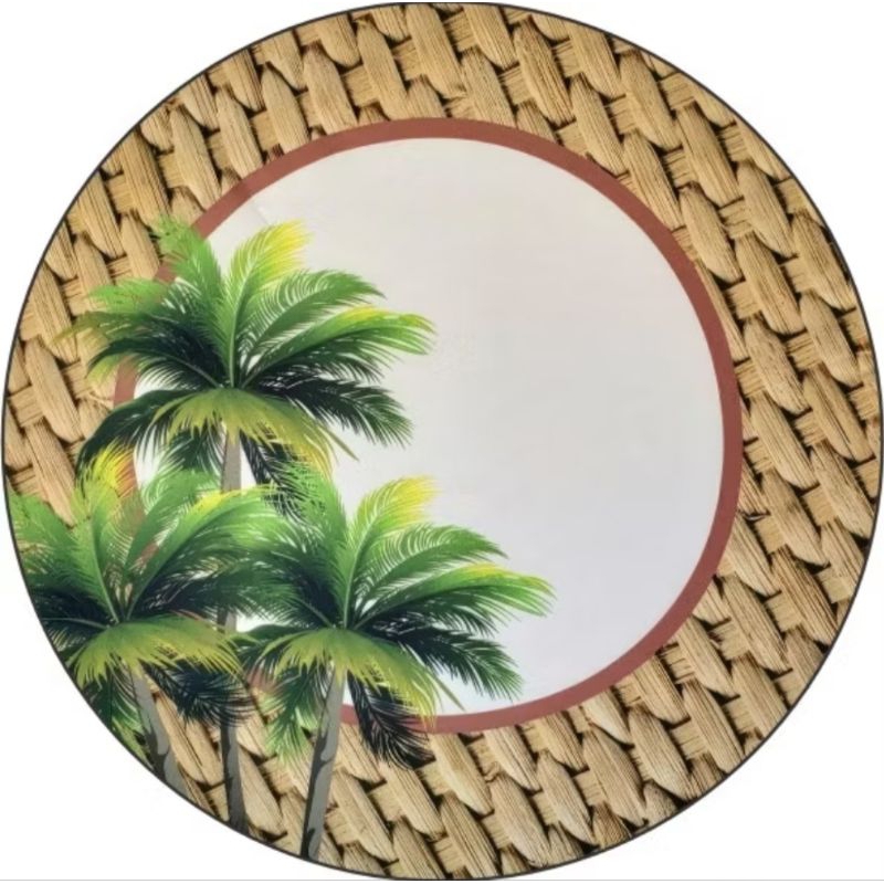 Souplast capa de tecido kit 6 peças - Mesa Posta - Tema Coqueiro 3 em Oferta na Shopee