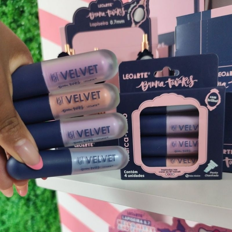 Marca Texto Bruna Tavares com Brilho 4 Cores Gloss Bruna Tavares Gloss Bruna Tavares Papelaria Bruna TavaresLEOARTE em Oferta na Shopee
