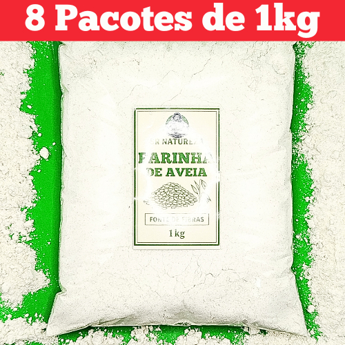 Farinha de Aveia 8kg - Sr Natureza Produtos Naturais