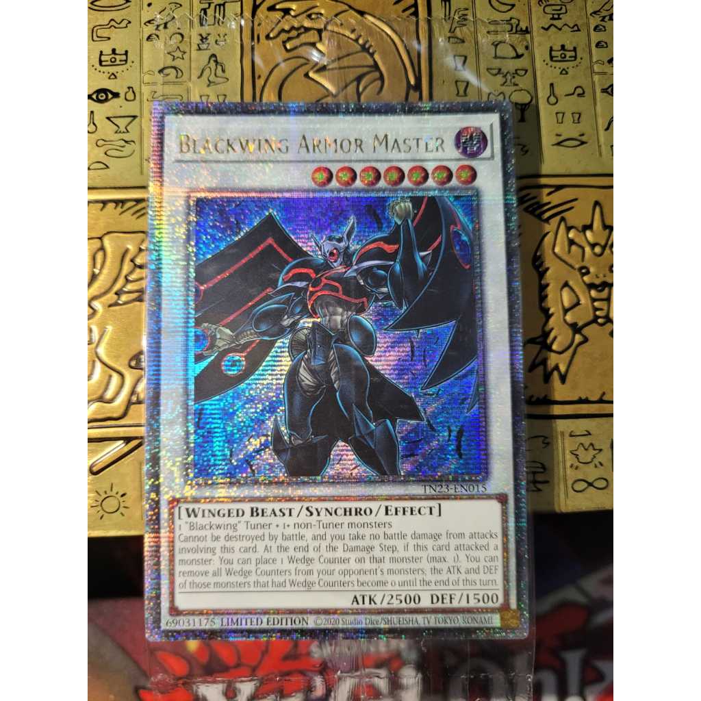 Blackwing Armor Master. Raridade Quarter Century Secret Rare. 25 Anos de Yugioh Original Konami. LACRADO.