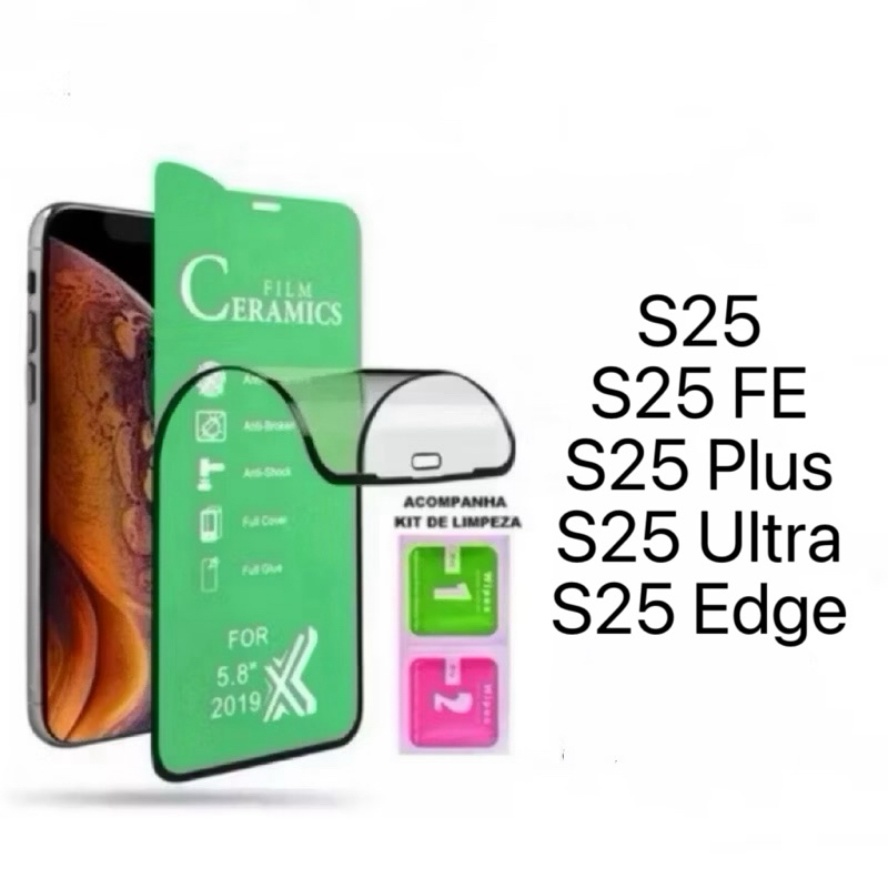 Película Cerâmica 9D 3D Samsung Gel Hidrogel Flexíve Para Samsung Galaxy S25 FE 