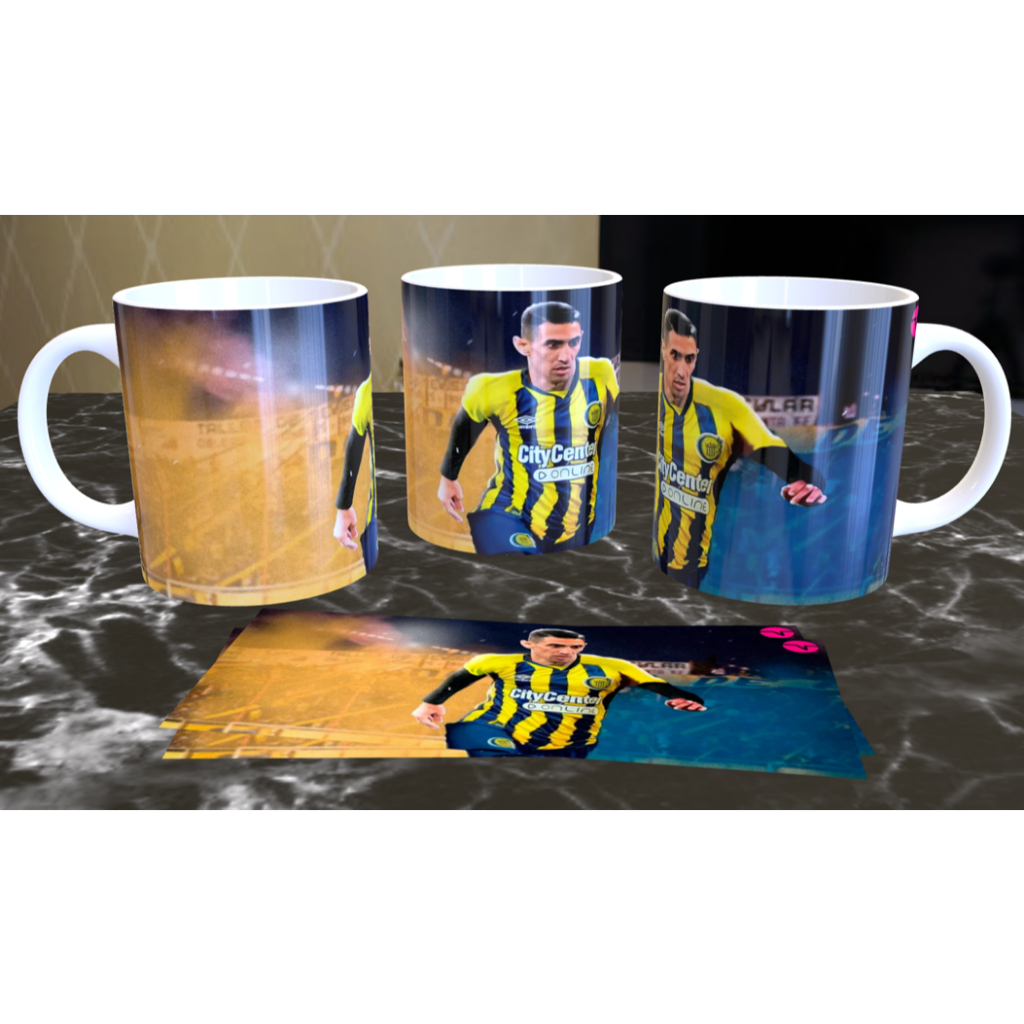 CANECA PERSONALIZADA DI MARIA - SELEÇÃO ARGENTINA, ROSARIO CENTRAL, REAL MADRID, BENFICA, PSG, MANCHESTER UNITED, JUVE