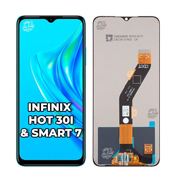 Tela Display Frontal Touch I Inix Hot 30i X669 Smart 7 X6515 Orginal Melhor Qualidade do Mercado