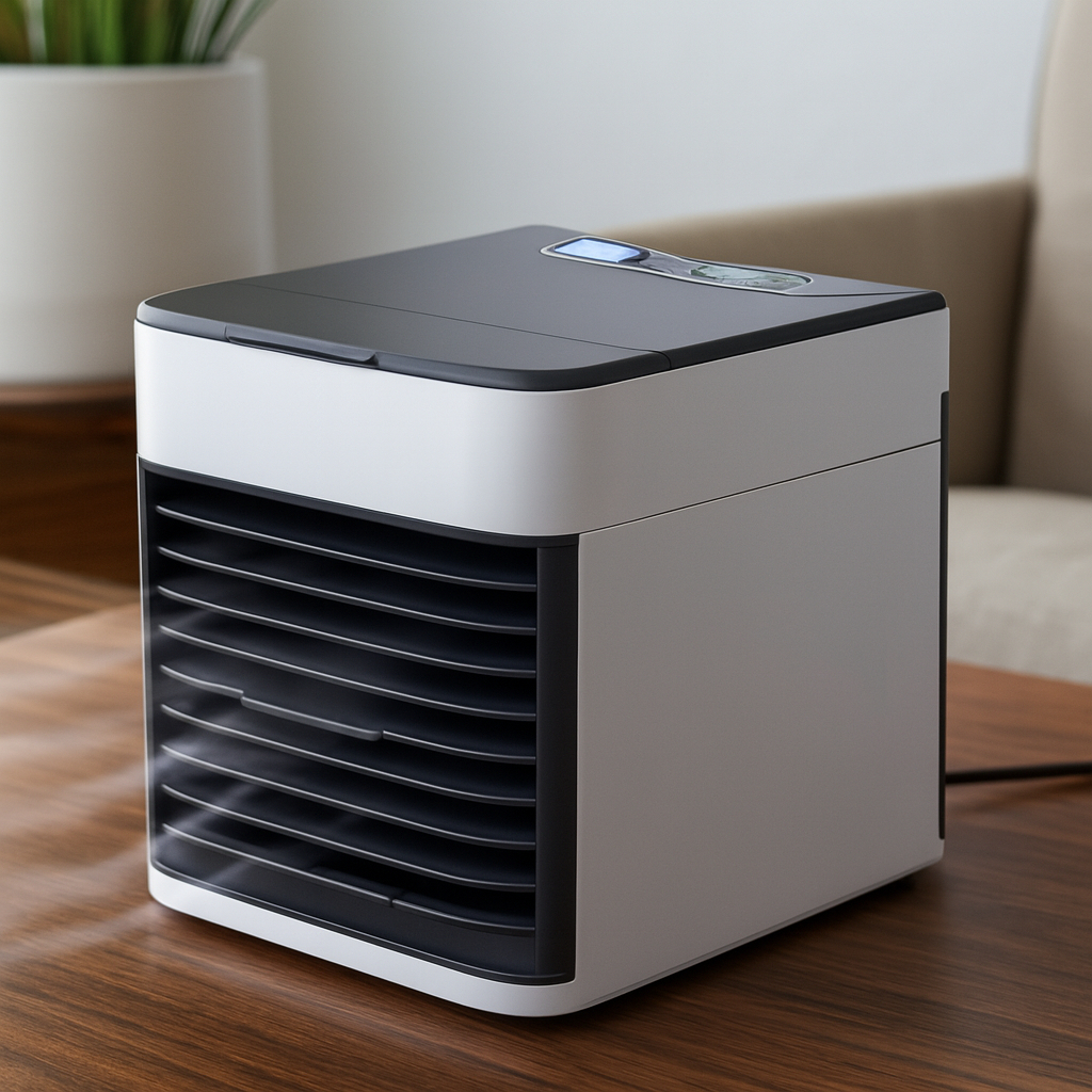 Mini Climatizador Portátil 3 Velocidades Branco USB