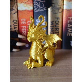 Andarna de decoração - enfeite de dragão dourado - Quarta Asa em Oferta na Shopee