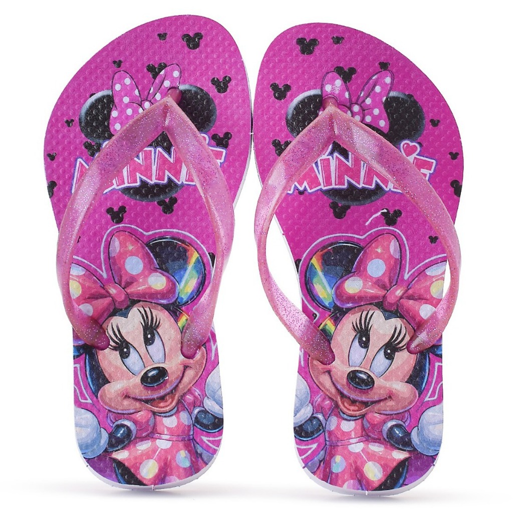 Chinelo Infantil Minnie Menina Super Confortável e Leve