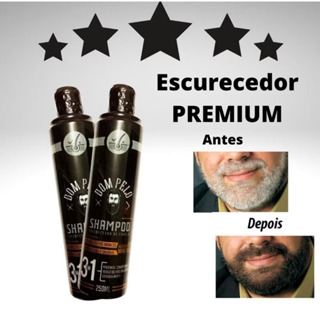 SHAMPOO ESCURECEDOR PARA CABELO E BARBA – TONALIDADE NATURAL E JOVEM ✨🖤 em Oferta na Shopee