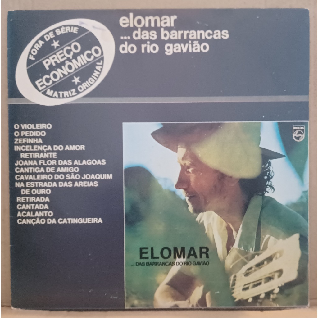 LP Disco De Vinil Elomar - ...Das Barracas Do Rio Gavião - 1978 Raro LP VG+ Capa VG+ Ler Descrição