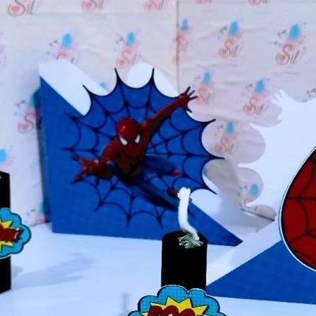 Porta guardanapo centro de mesa homem aranha ou mulher aranha centro de mesa festa infantil lembrancinhas diversos temas