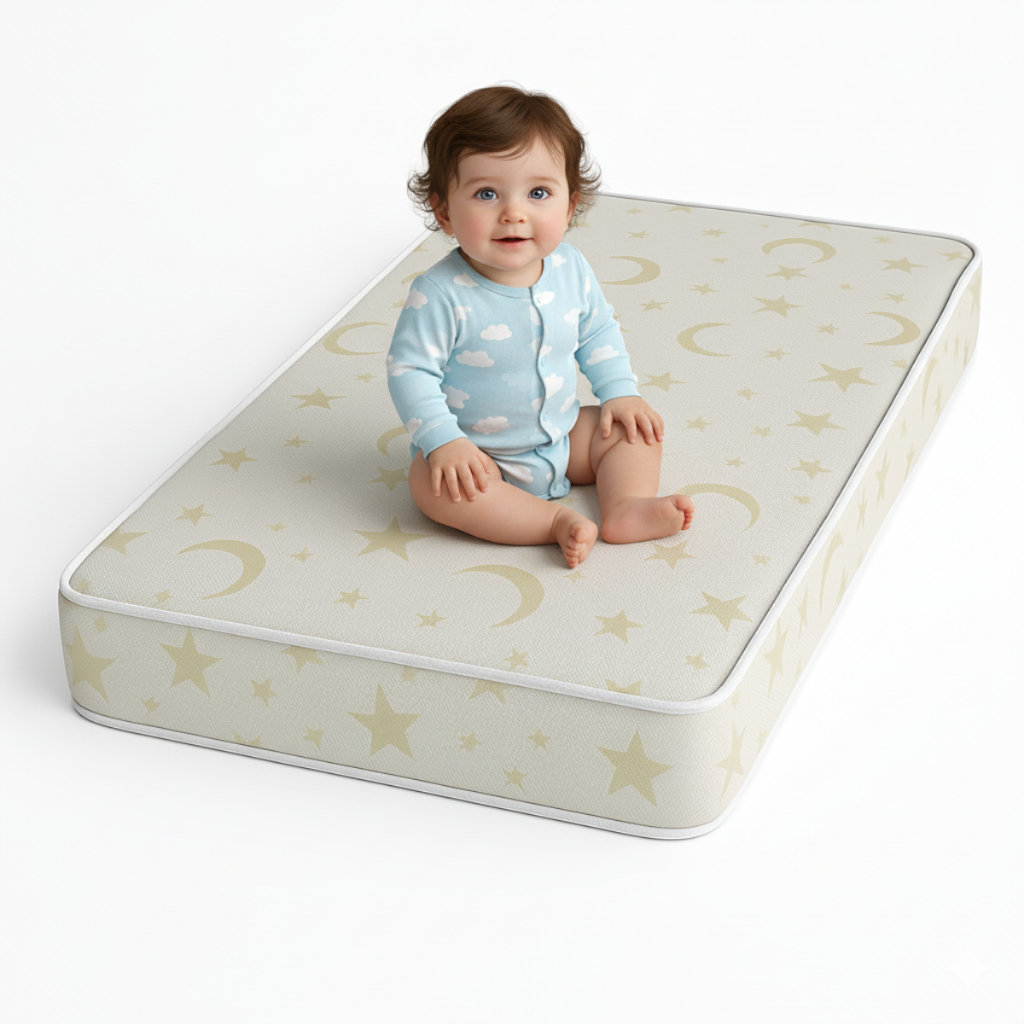 Colchão Infantil Mini Cama 150x70 EspumaD18 Antiácaro Antialérgico Antifungos ConfortávelCertificado em Oferta na Shopee