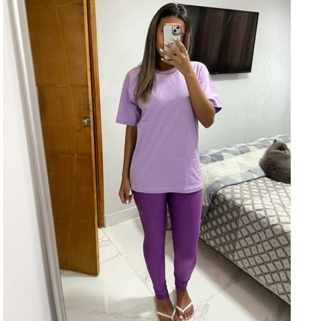 KIT VISITA LISO - PENITENCIÁRIA E CDP - LEGGIN E CAMISETA. em Oferta na Shopee