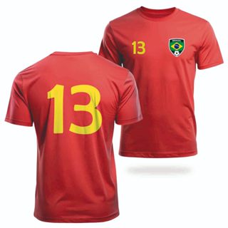 Camiseta Moda Masculina Futebol Esporte Corrida Academia Dry Fit Proteção UV 13 em Oferta na Shopee