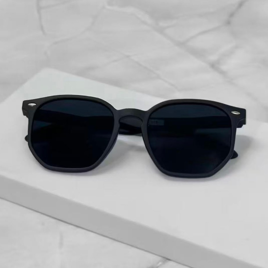 Óculos De Sol Masculino Hexagonal Preto Fosco | Lente Com Proteção UV400 | Moda 2025 em Oferta na Shopee