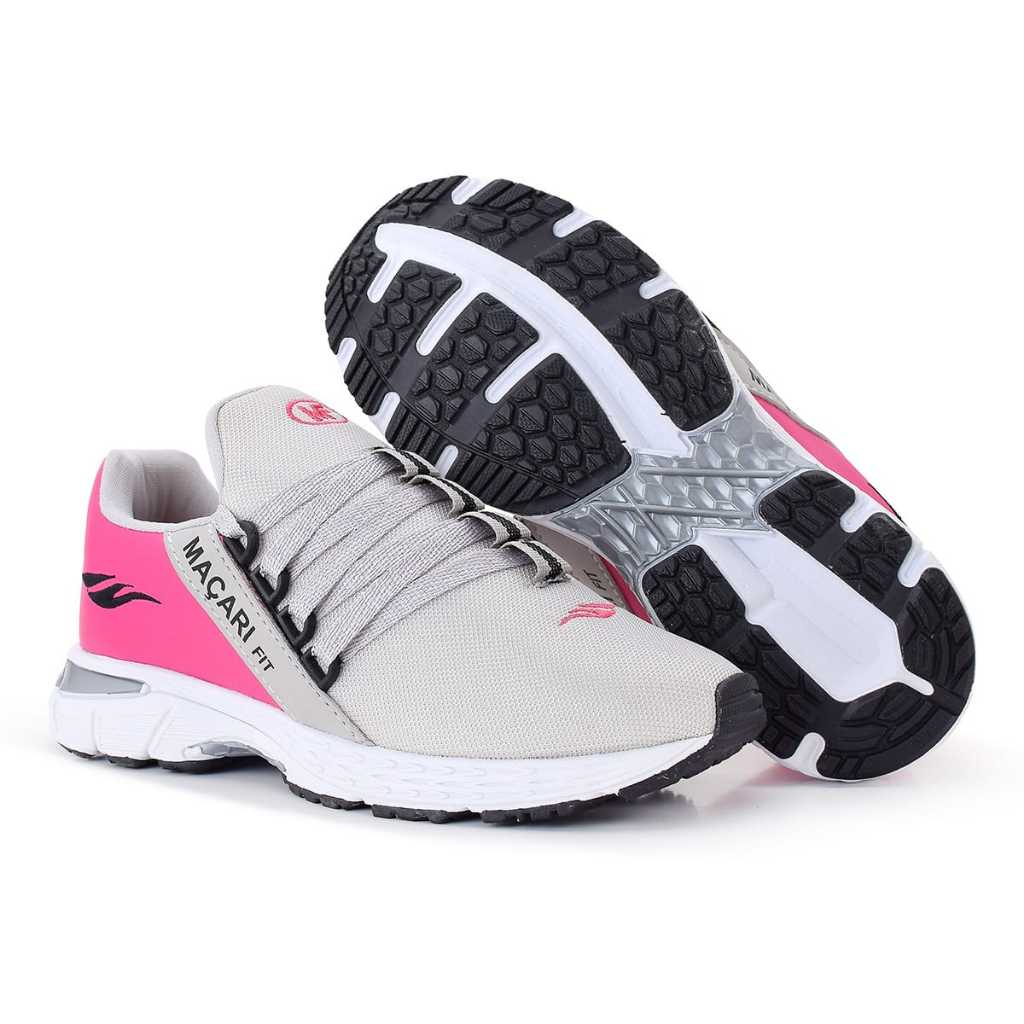 Tênis Feminino Estiloso Casual Confortável Básico Branco Preto Esportivo Macio Academia Treino corrida Caminhada