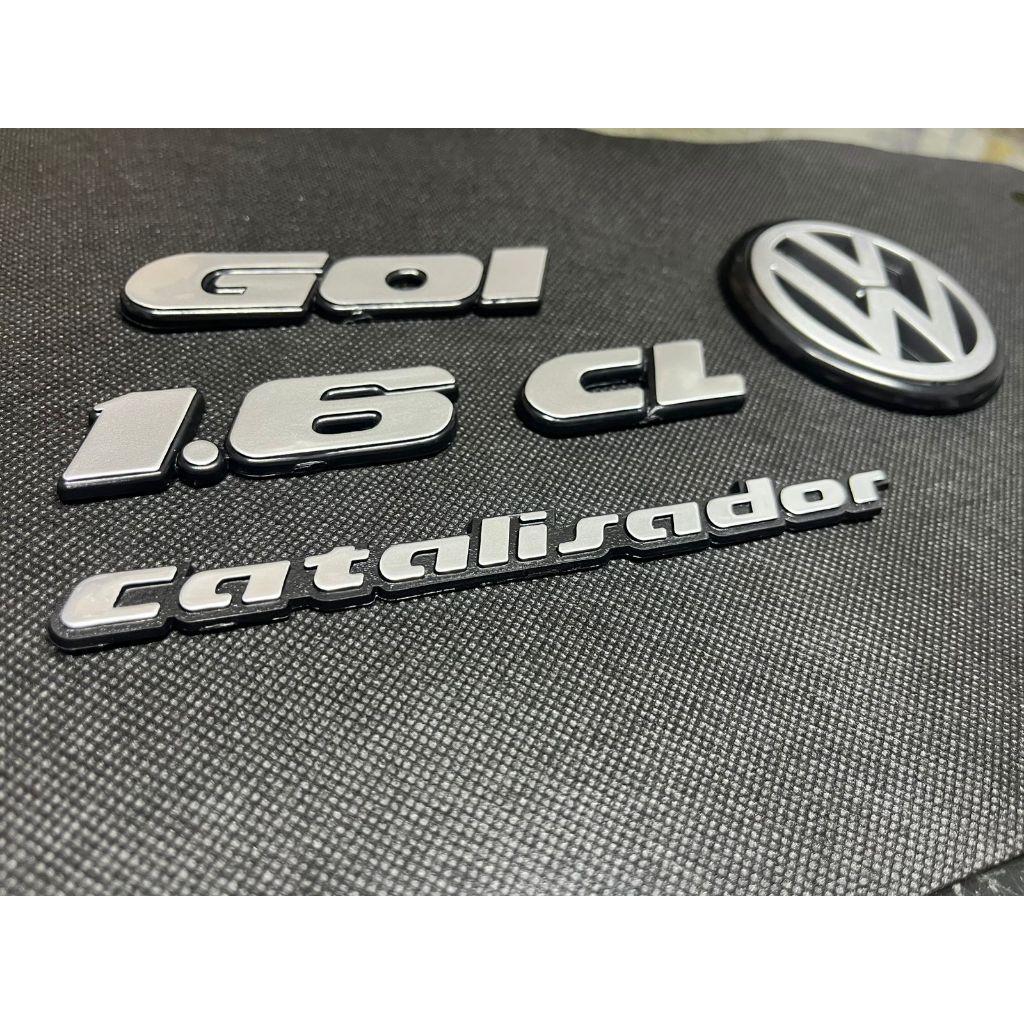 Kit Emblemas Gol Cl 1.6 Catalisador Volkswagen Gol Quadrado