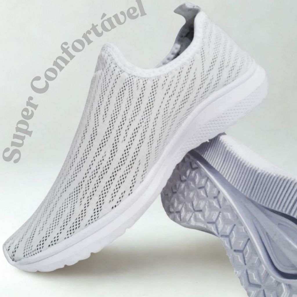 Tênis Feminino Slip On Original | Conforto Extremo e Leveza | Ideal para Caminhada em Oferta na Shopee