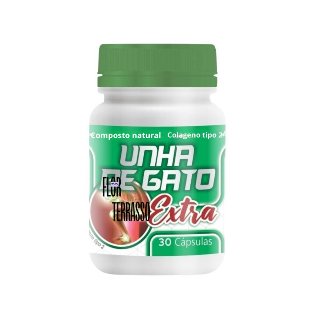 Suplemento Natural de Unha Extra - U.G + Colágeno ll + Garra (15 ou 30 cápsulas)