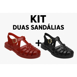 Kit 2 Sandálias Feminina Confortáveis para o Dia a Dia