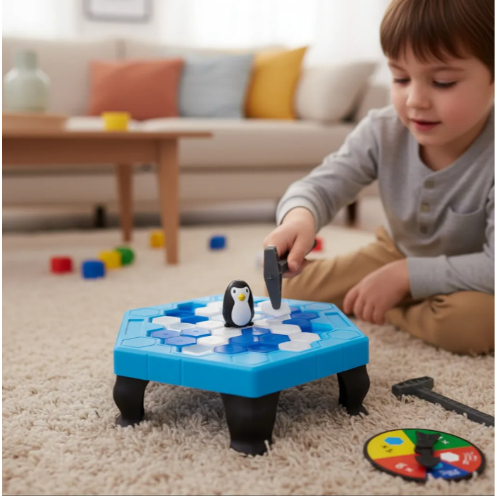 Jogo Quebra Gelo Do Pinguim Brinquedo Divertido Para Criança GRANDE OU PEQUENO em Oferta na Shopee