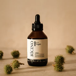 Óleo Vegetal de Rícino 100% Natural e Puro | Crescimento Capilar e Cílios, Anti Rugas, Acne e Caspa