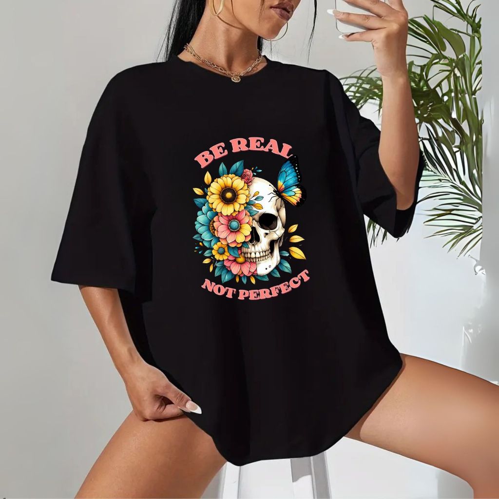 Camiseta Feminina Estampada Flores Delicada Confortavel 100% Algodão Envio Imediato