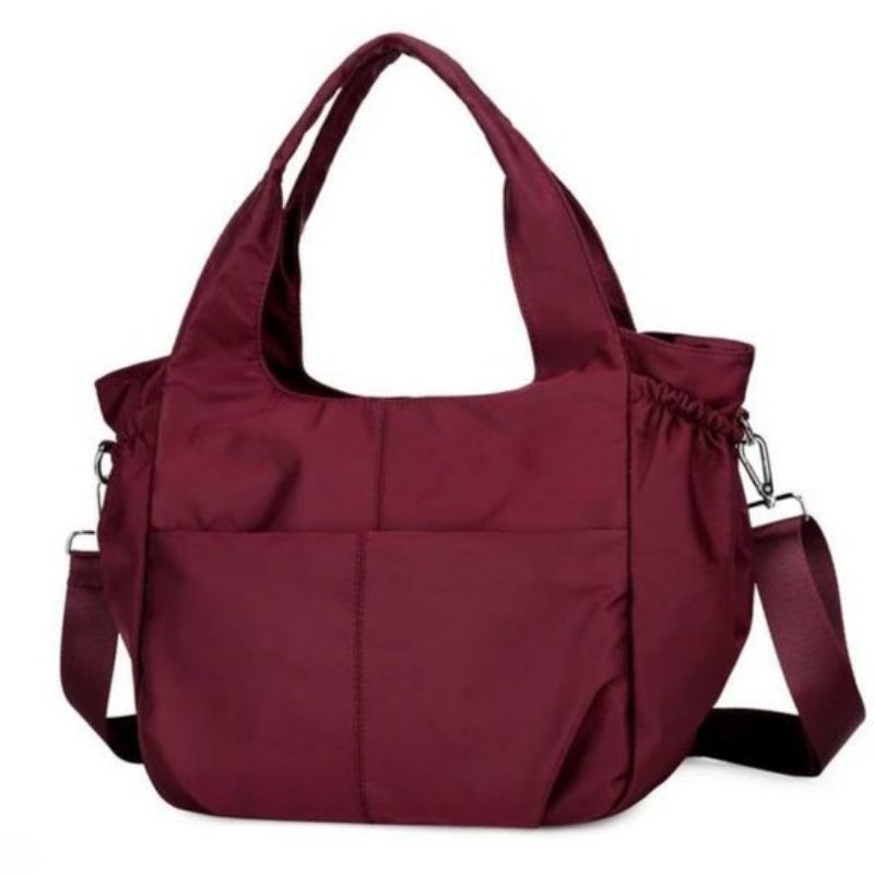 bolsa feminina de grande capacidade em Nylon Impermeável bolsa de ombro transversal para  academia  viagens em Oferta na Shopee