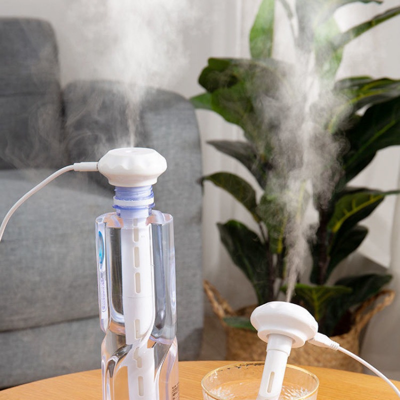 Umidificador Ultrassônico Portátil Multifuncional USB – Luz Noturna Romântica D8